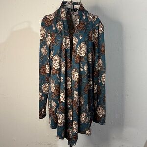 B+B Floral Jacket - Size 2X